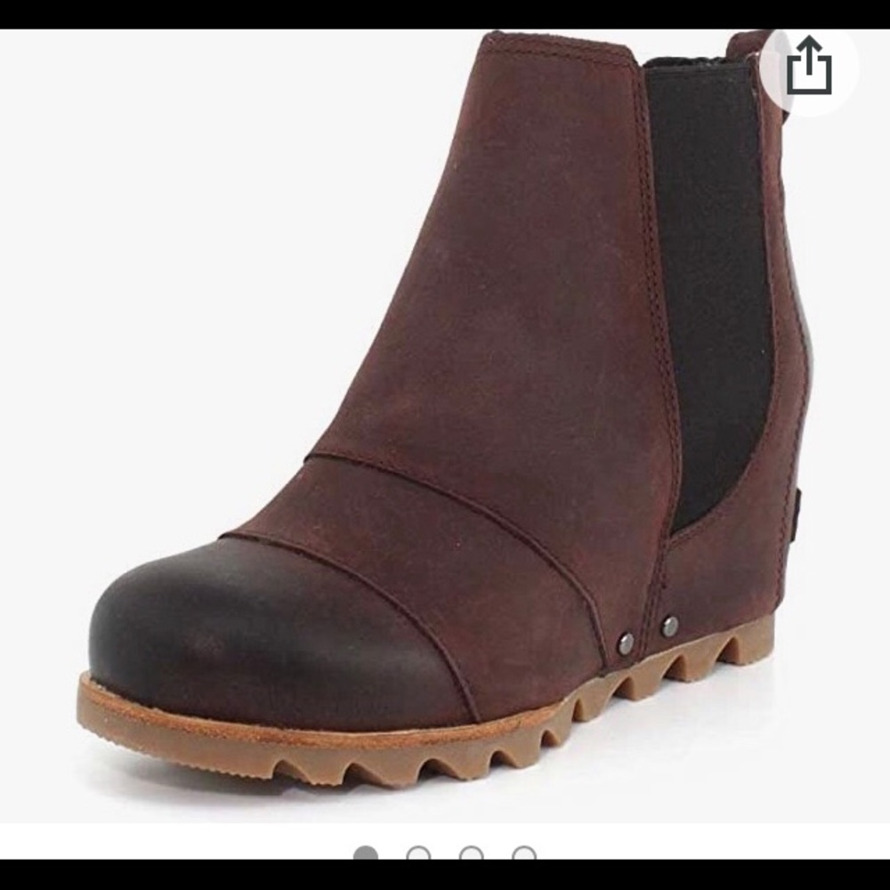 SOREL Lea Wedge Redwood/Black - 9.5